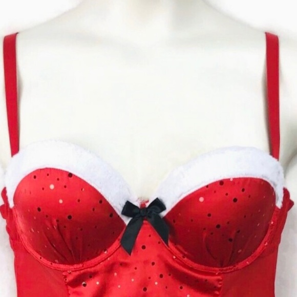 Fredrick’s of Hollywood Christmas Lingerie Corset Top - Picture 7 of 10